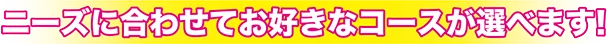 伊予産業、安心サポート制度。ニーズに合わせてお好きなコースが選べます。